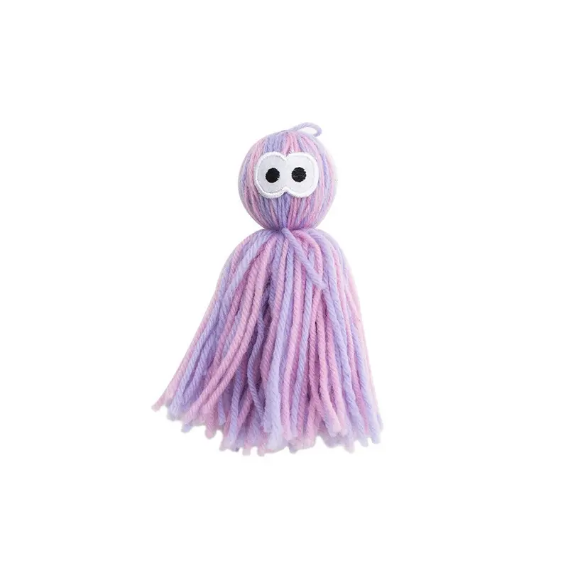 (StyleC) Toy Cat Wool Ball Can Hang A Tease Stick Cat Grinding Teeth Resistant Toy Cat