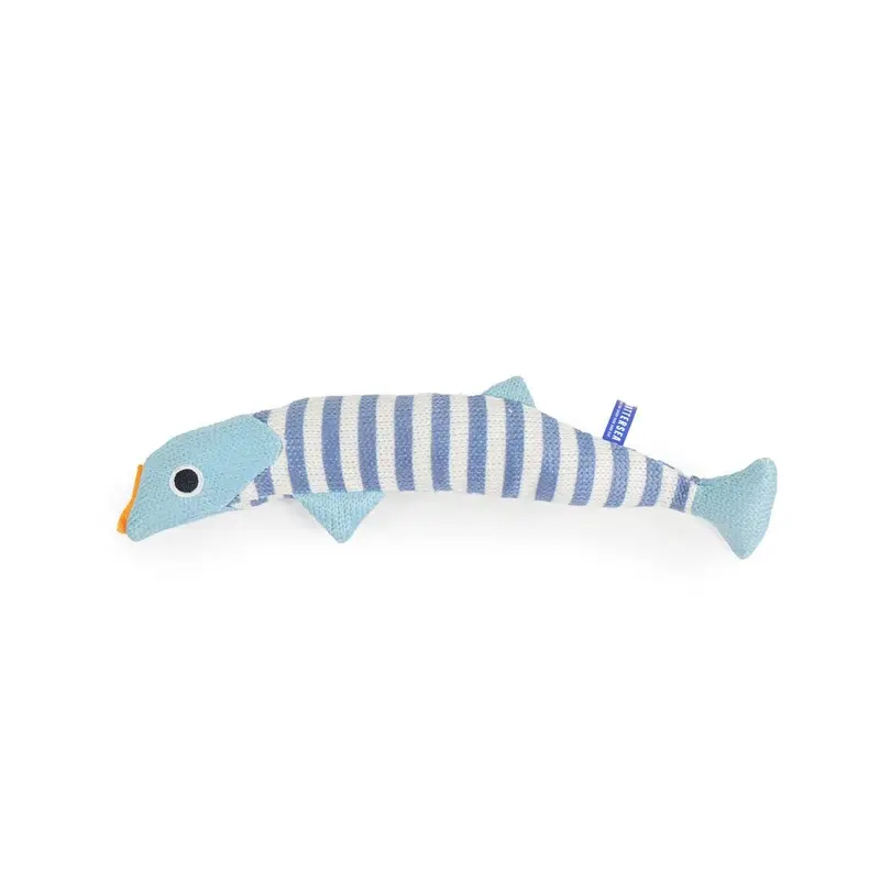 Battersea Catnip Striped Kicker Fish - One Size