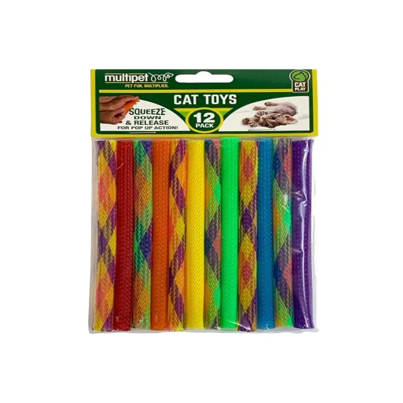 Multipet 784369201055 7 In. Kitty Straws For Cat 7In