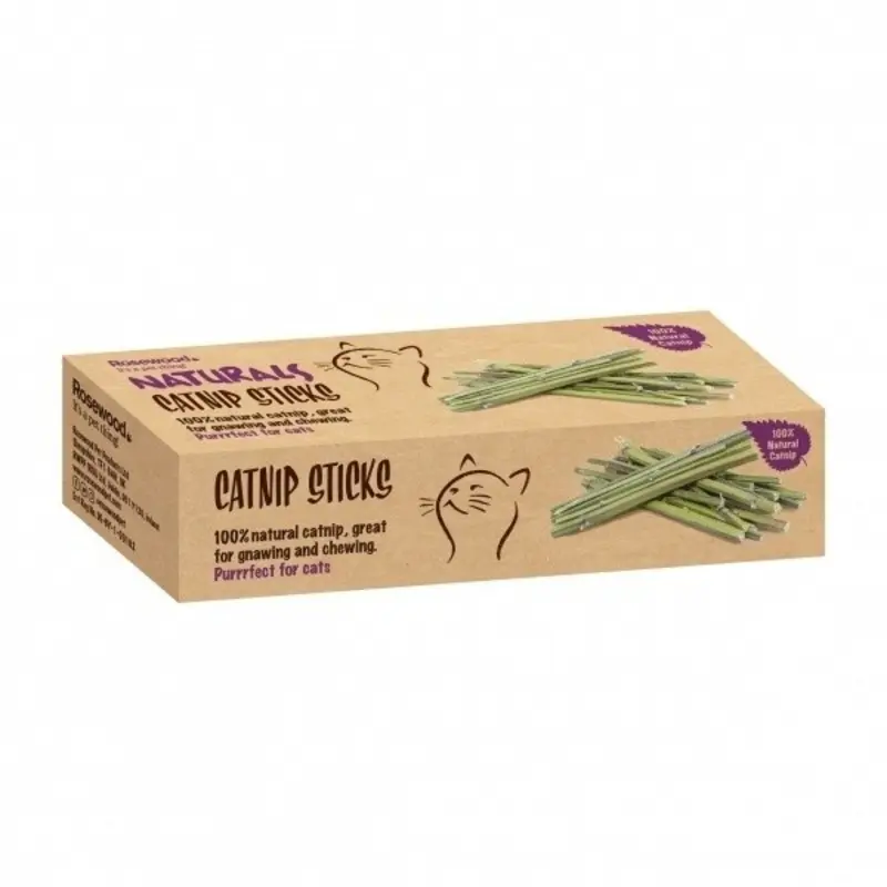 Rosewood Naturals Catnip Sticks Promotes Active Playtime and Hunting Instincts