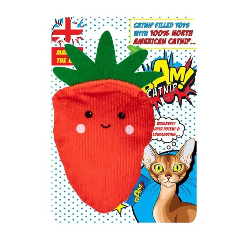 Bam Catnip Sally Strawberry Cat Toy - Single