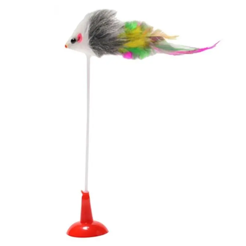 Dsport Pcs Cat Toy Vertical Bangs Sucker Mouse Funny Cat Stick Size 7