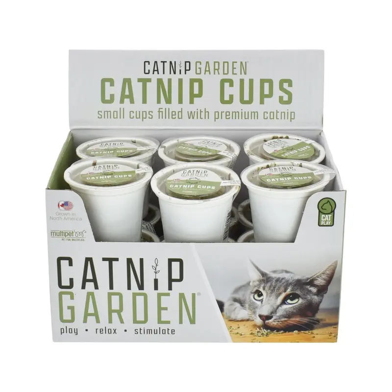 Multipet Single Serve Cups Catnip Toy (12 Pack) Size 12