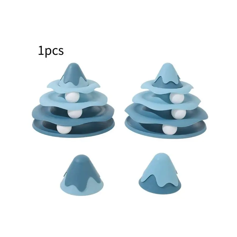 (StyleK) Cat Interactive Toy Bundle With Play Discs And Wobbler Stimulating Cats For