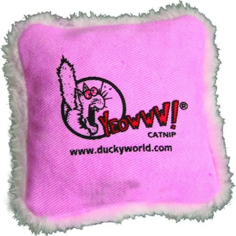 Jaaaa ... Pink Yeowww! Catnip Pillow (Single)