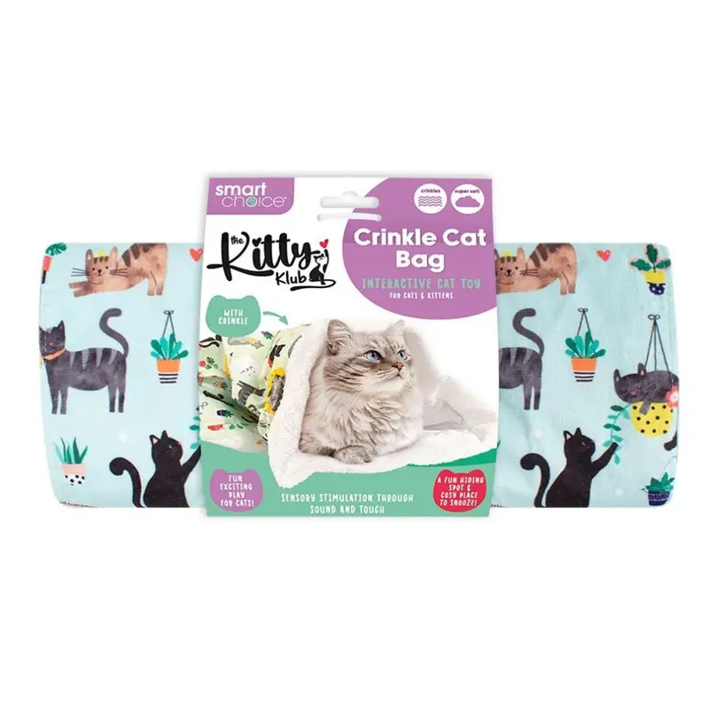 Y?L Crinkle Effect Cat Toy Bed Tunnel Pet Kitten Interactive Sensory Play