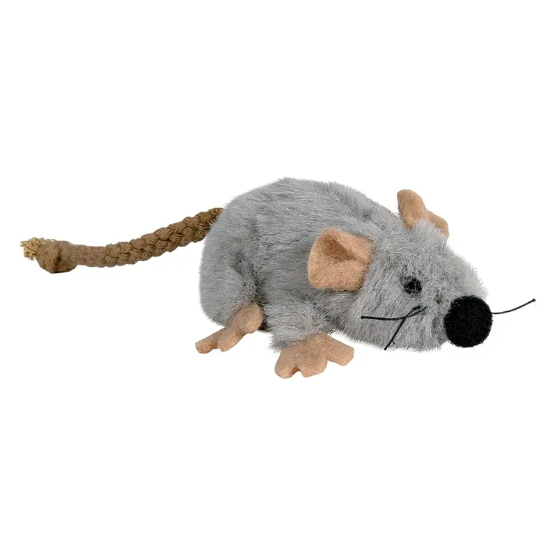 Trixie Cat Toy Plush Mouse With Catnip - 1 Toy