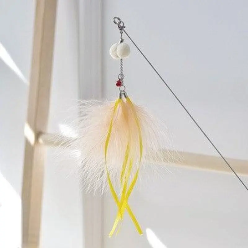 Amy&Carol Golden Extendable Fish Cat Teaser