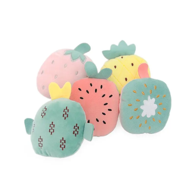Hkhbjs (Kiwi) Funny Interactive Plush Cat Toy Teeth Grinding Squeaky Toys