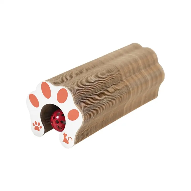 Torribaly Cat Accordion Toy Scratching Ball Track Foldable Self-Entertainment Relief