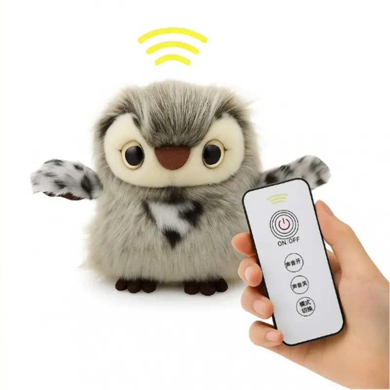 2025 Owl Cat Toy, Interactive Chirping Cat Toy Flapping Wings, Simulated Sound