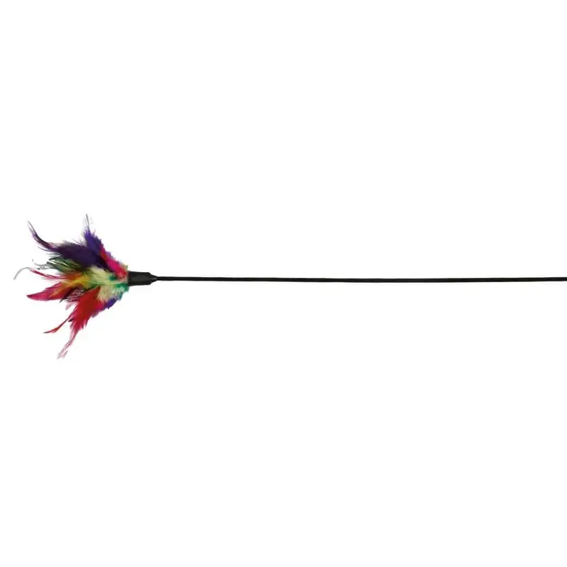 Trixie Cat Toy Playing Rod With Feathers - 50Cm