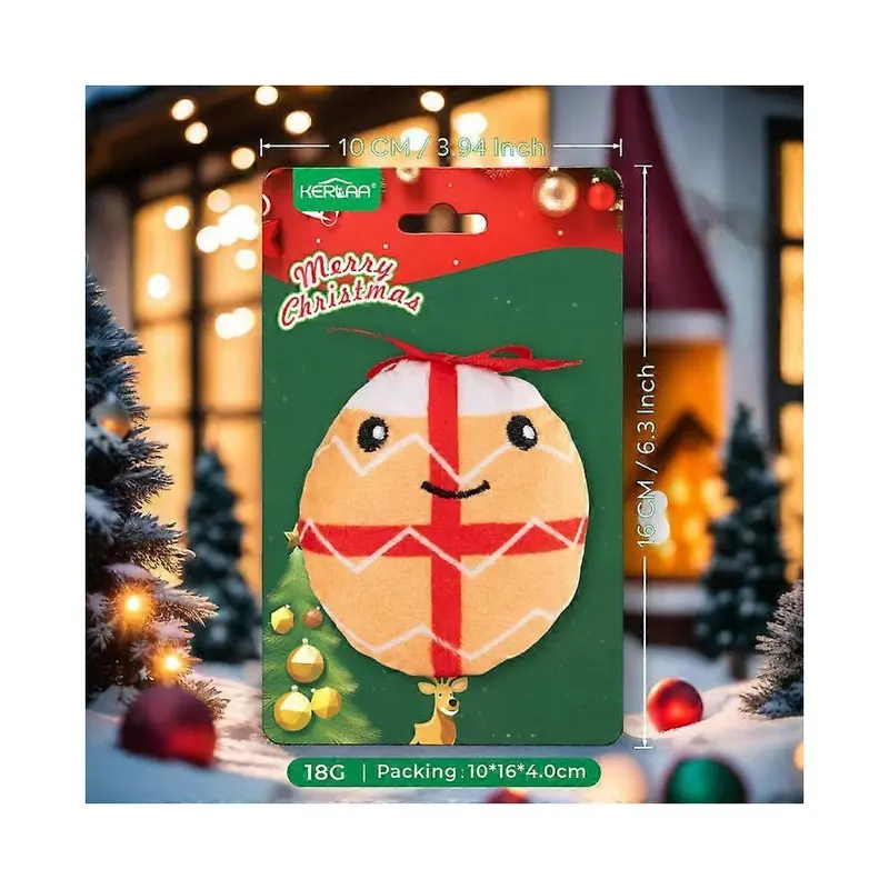 Willbond (C) Plush Cat Toy With Christmas Theme For Holiday Pet Playtime