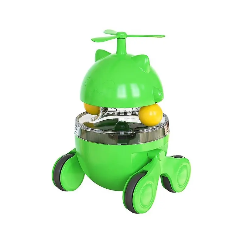 Green (Green) Pet Toy Tumbler Cat Turntable Leaking Food Ball Training