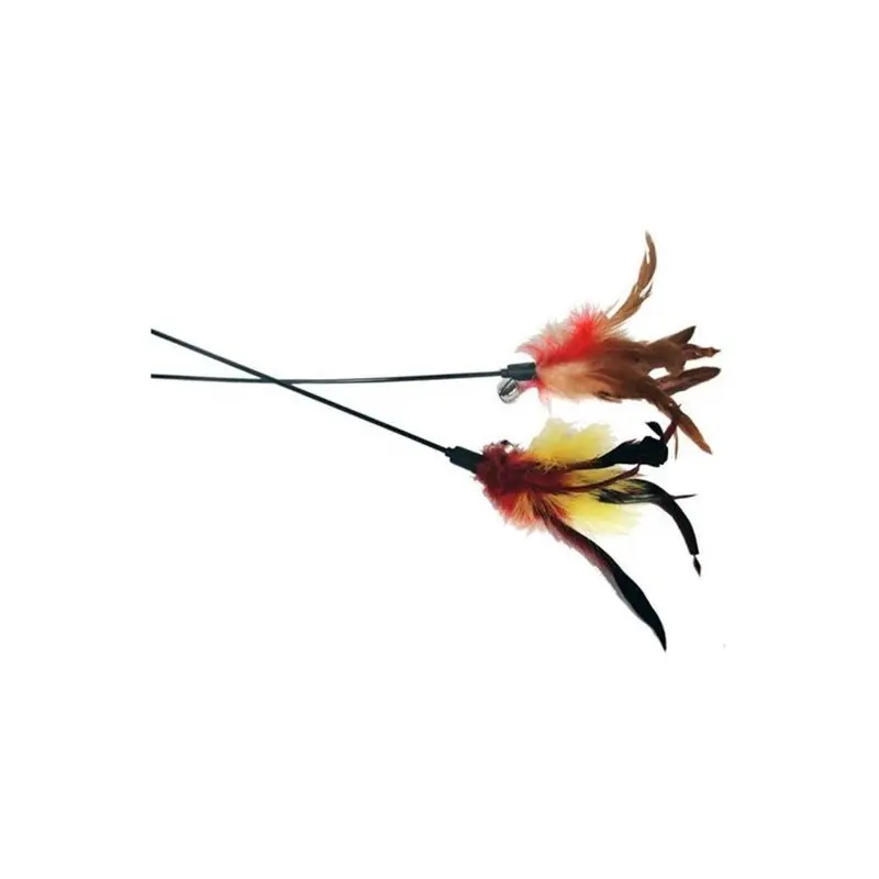 Imperial Cat 01155 25" L Feather Wand - Pet Toy