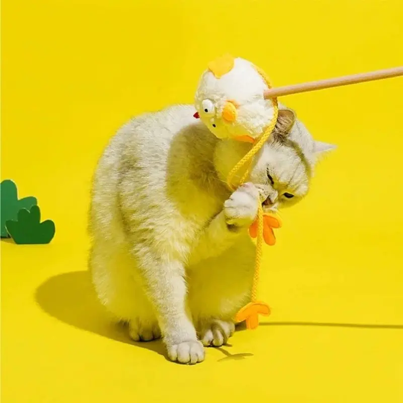 Zeze Animal Cluck Cat Wand 42Cm
