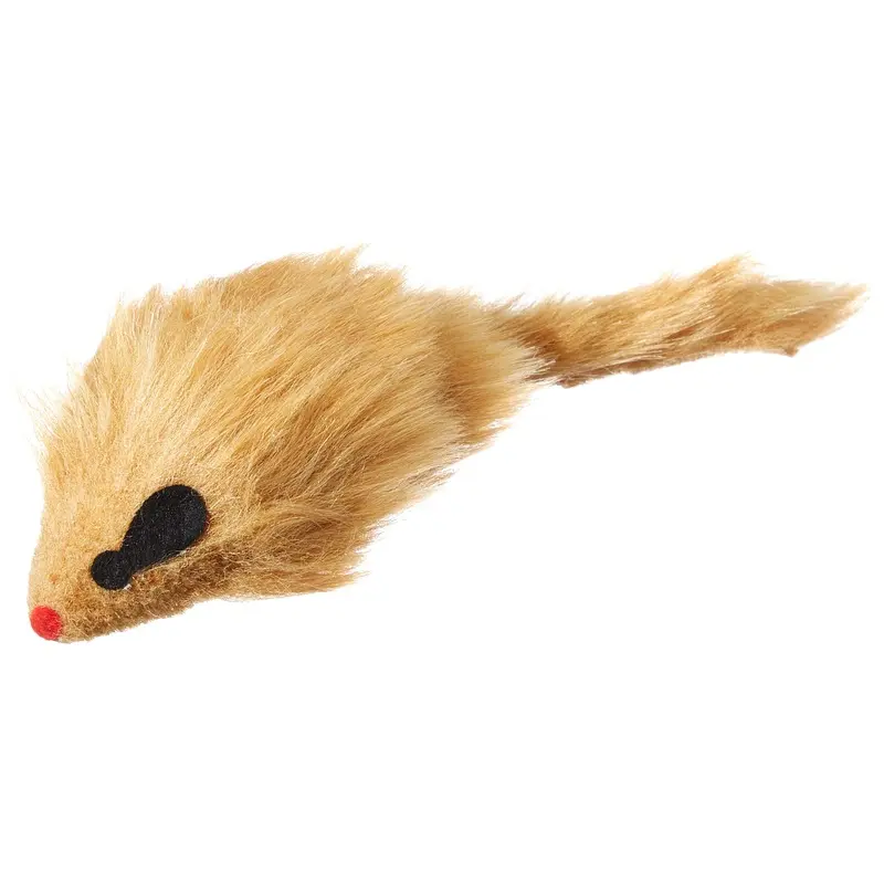 Arquivet Furry Mouse 10 cm for Cats, Fur, 1 Unidad (Paquete de 1)