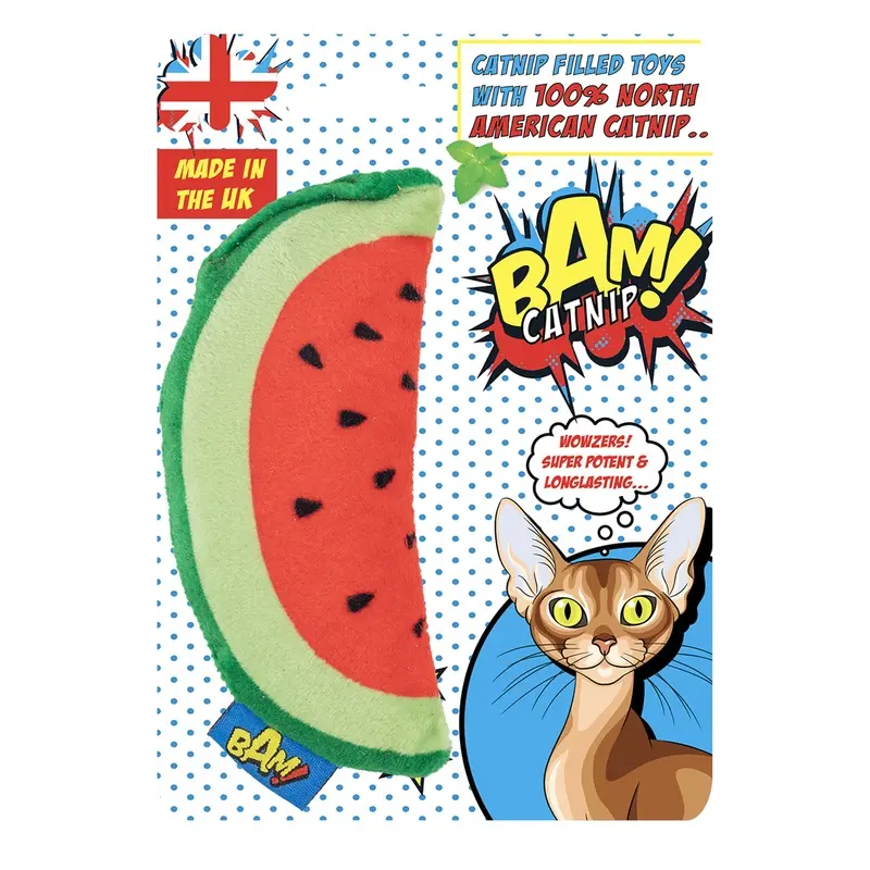 Bam! Catnip Watermelon Cat Toy