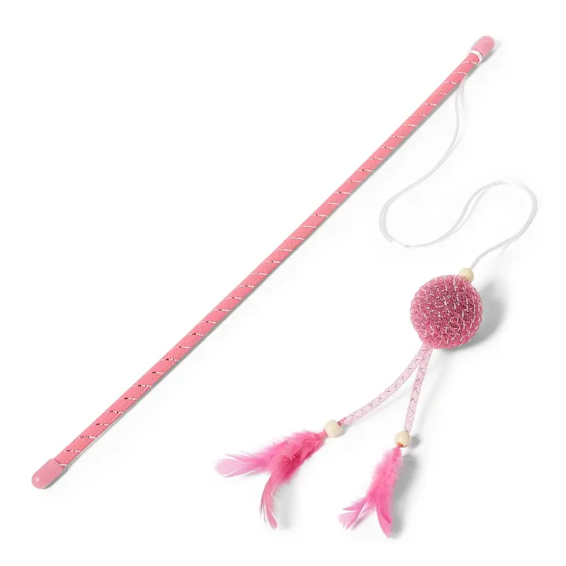 Pets At Home Jazzle Ball Cat Teaser Pink