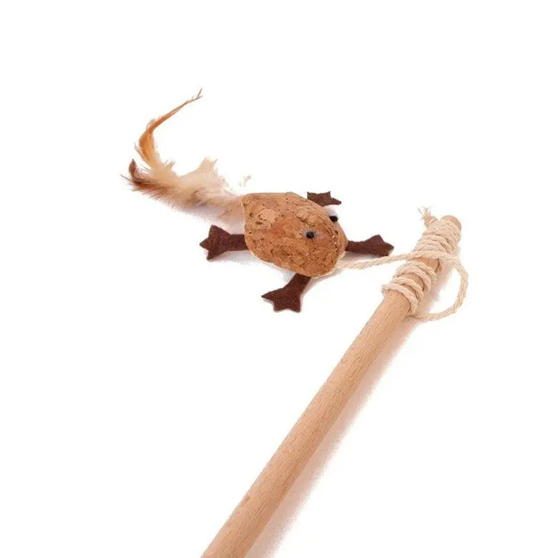 Great Great & Cat Dangler Cork Frog Small