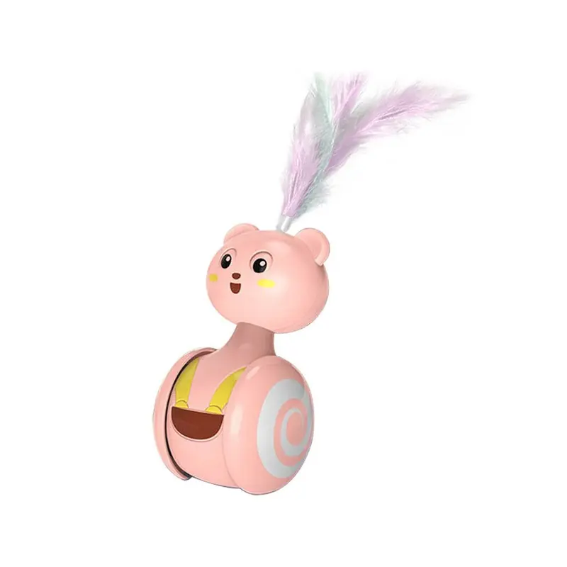 Keluofu Pink ( Feather) Automatic Cat Pets Toys & Interactive Funny Toy