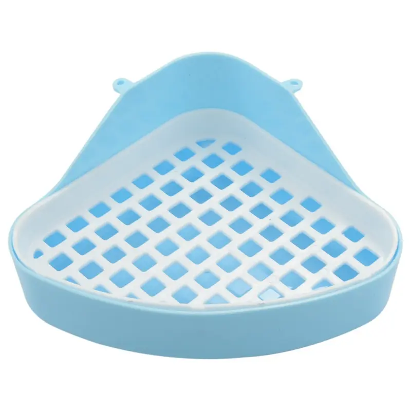 Jojomino Blue Rabbit Toilet Litter Tray Animal Toilet Corner Potty(Blue) Small