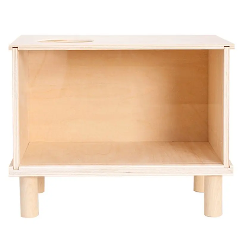 Sin Marca Golden Wooden Hamster Digging Box Animal Sand Bath Box Small