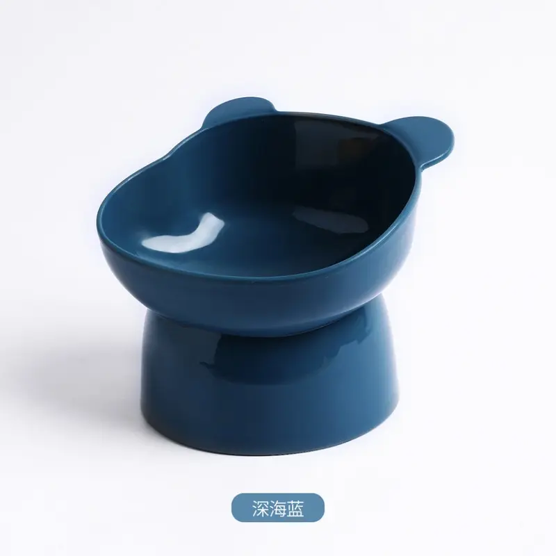 (StyleF) Legged High Cat Bowl With Tilted Neck Protection And Overturning Anti Plastic