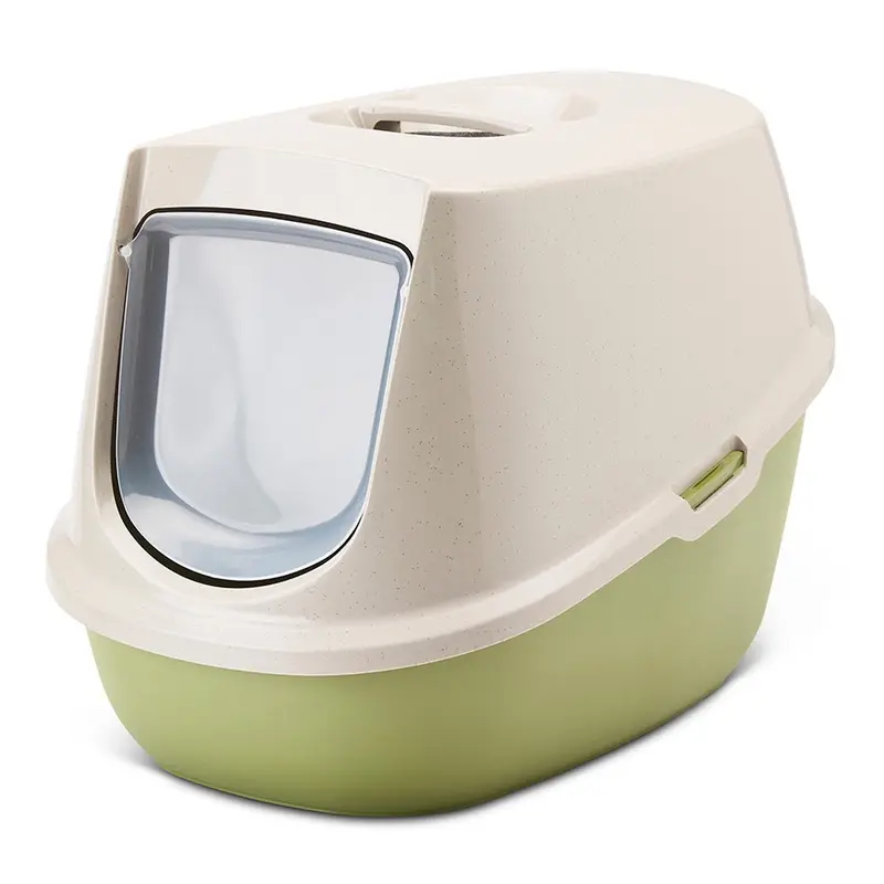 Savic Manon Hooded Cat Litter Tray Green