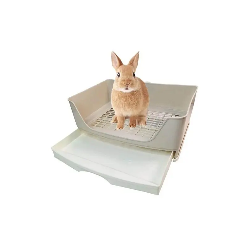Geni-Store Light/Brown ( Brown) Rabbit Toilet Box Trainer Potty Corner Large
