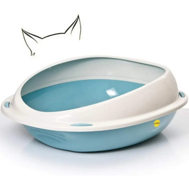 Cat Centre.direct Blue Cat Centre Jumbo Pet Tray With High Rim Size 4