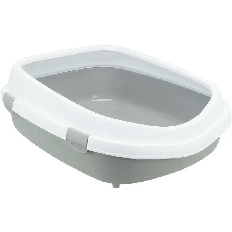 Trixie Primo Litter Tray With Rim For Cats - 56X25x71cm Grey/White