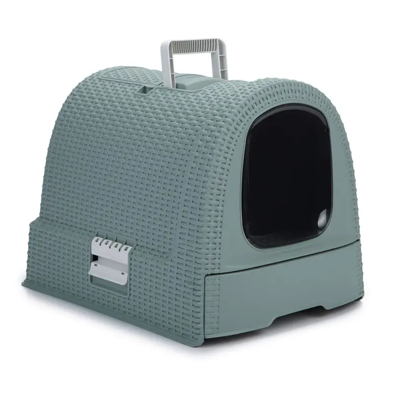 Curver Eco-Friendly Cat Litter Tray - Misty Blue