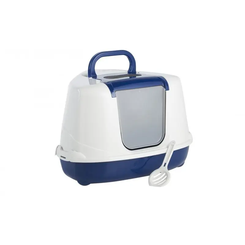 Sharples Blue Corner Hooded Flip Loo (56Cm) 56Cm