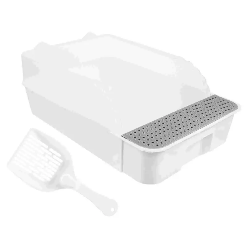 Cat Toilet Potty Bowl Corner Clean Litter Tray Home Cat Pee Box Cat Supply Size 1