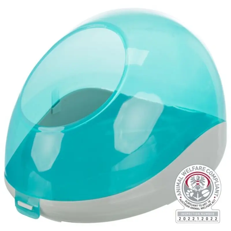 Trixie / Sand Bath For Animals - 27  18  16 Cm Turquoise/Light/Grey Small
