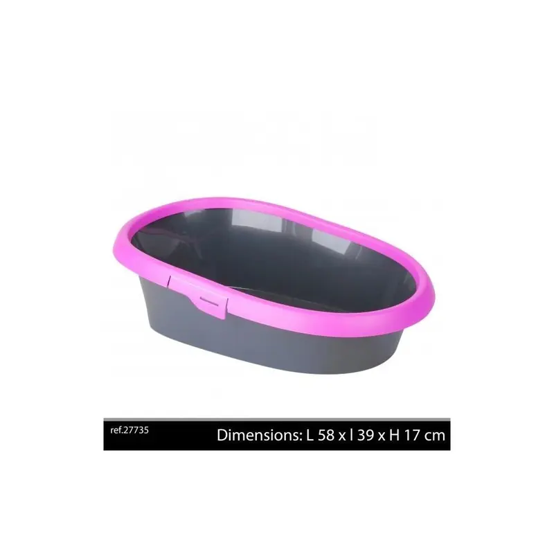 Pink Cat Litter Tray Deluxe
