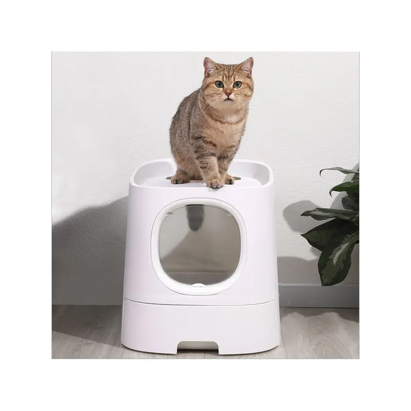 New Greenzech (Type A) Cat Litter Box Deodorant Antibacterial Splash Proof For Pet