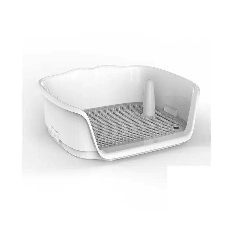 Greenzech Grey (Grey) Dog Toilet Spacious Washable Urinal For Pet