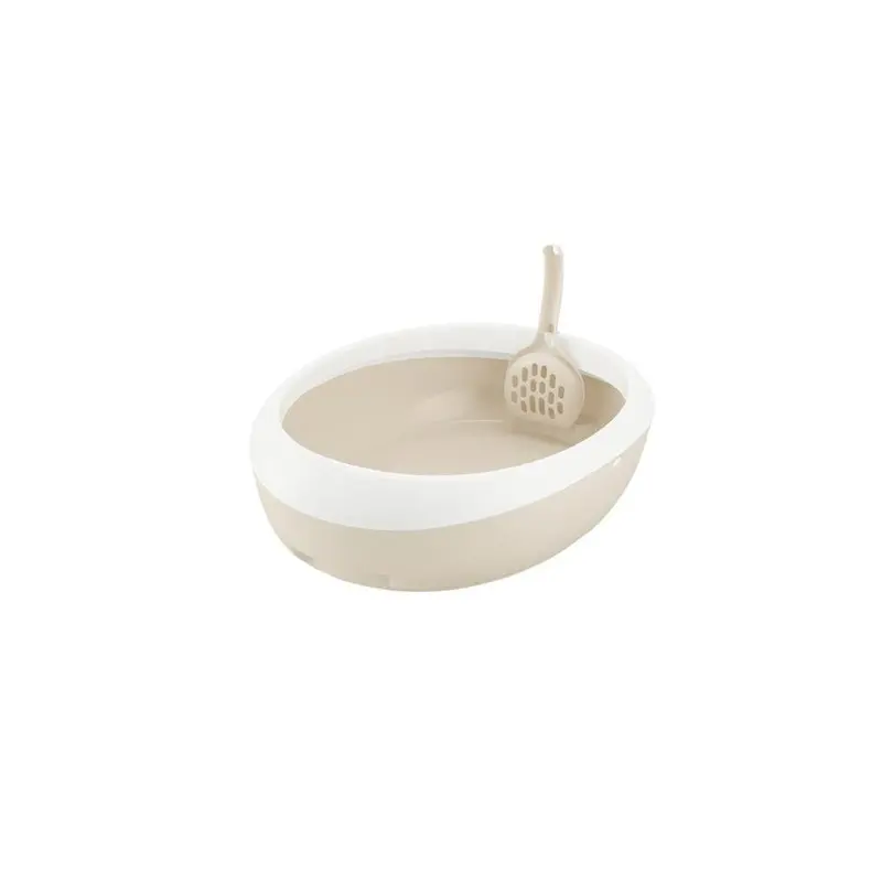 Petpalace White Paw Trax Top Open Cat Litter Pan