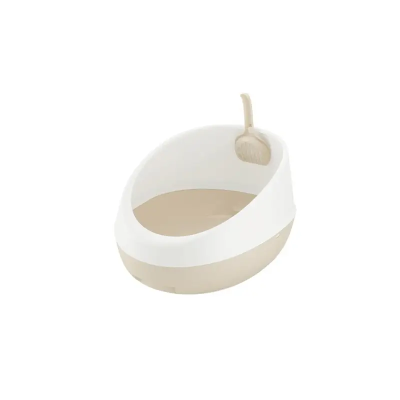 Richell White 60011 Paw Trax Rimmed Cat Litter Pan