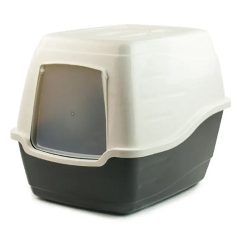 Kct Black Cat Litter Box/Tray/Pet Loo Enclosed Hooded Enclosure Large