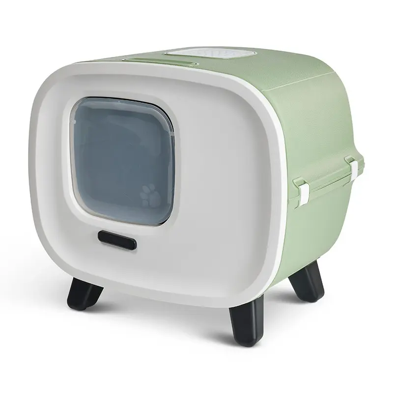 Savic Mira De Luxe Cat Toilet Home Botanical Green