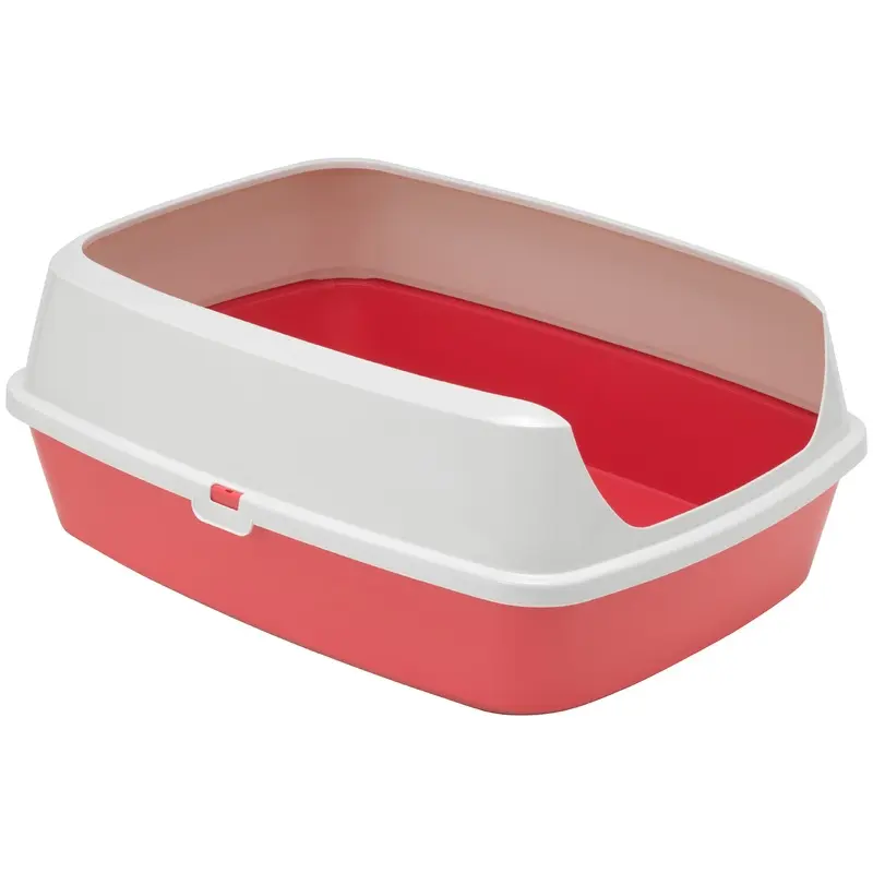 Moderna Maryloo Cat Litter Tray Jumbo Spicy Coral