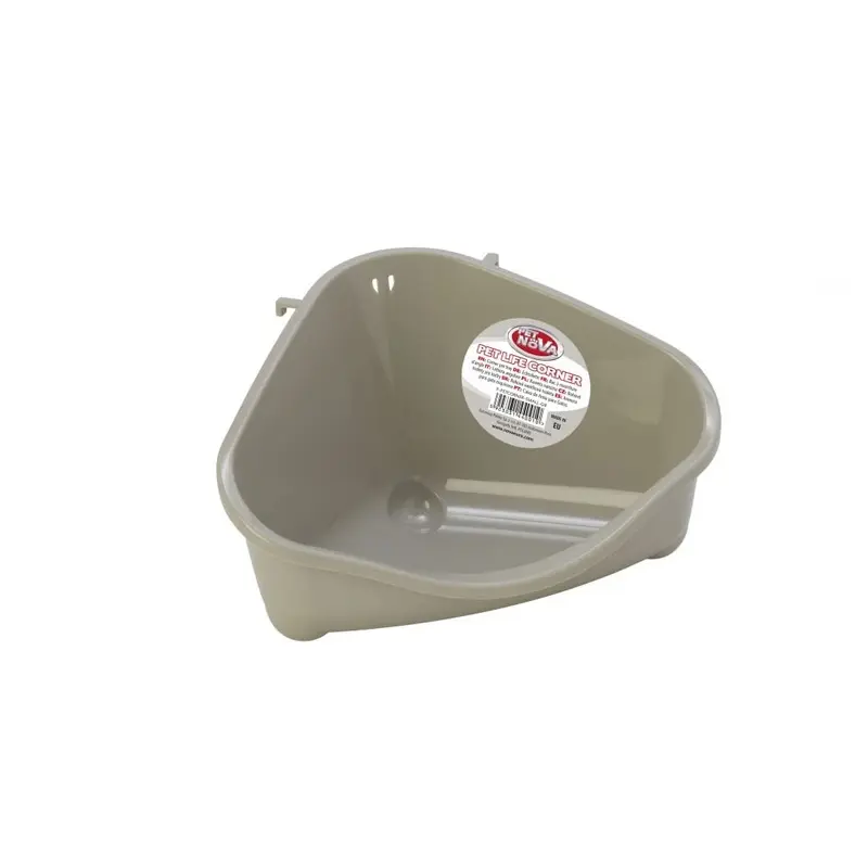Pet-Nova P-PETCORNER-SMALL-GR Corner Tray for Cage Attachment, Size S, Grey