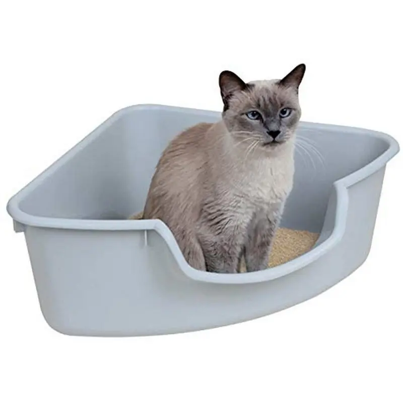 Smartcat Gray Corner Litter Box