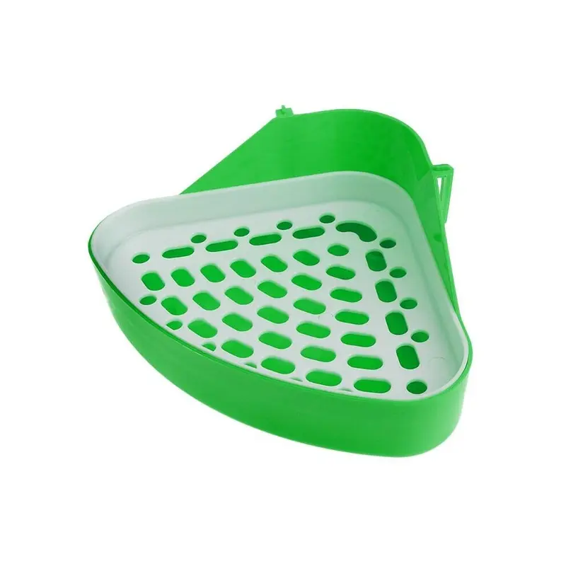 Pet Rabbit Animal Pee Toilet Potty Bowl Corner Clean Litter Trays Hot Small