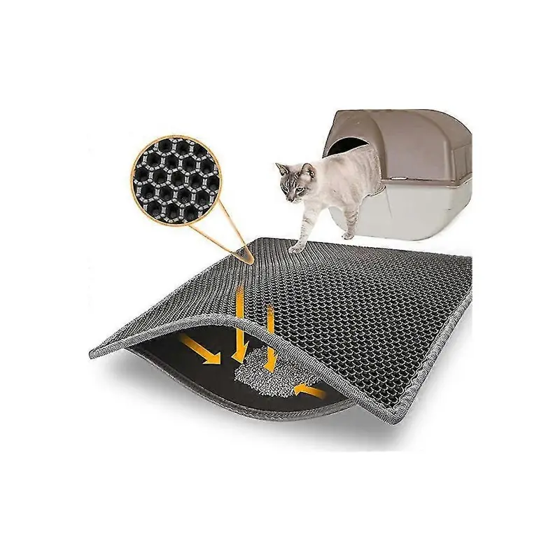 (30*45CM) Pet Cat Litter Mat Waterproof Eva Double Layer Cat Litter Trapping