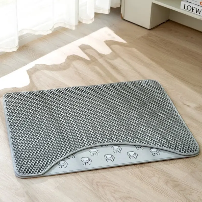 Pets Villa Chinchilla Double Layer Eva Cat Litter Mat | Size: L58*75Cm | Color: