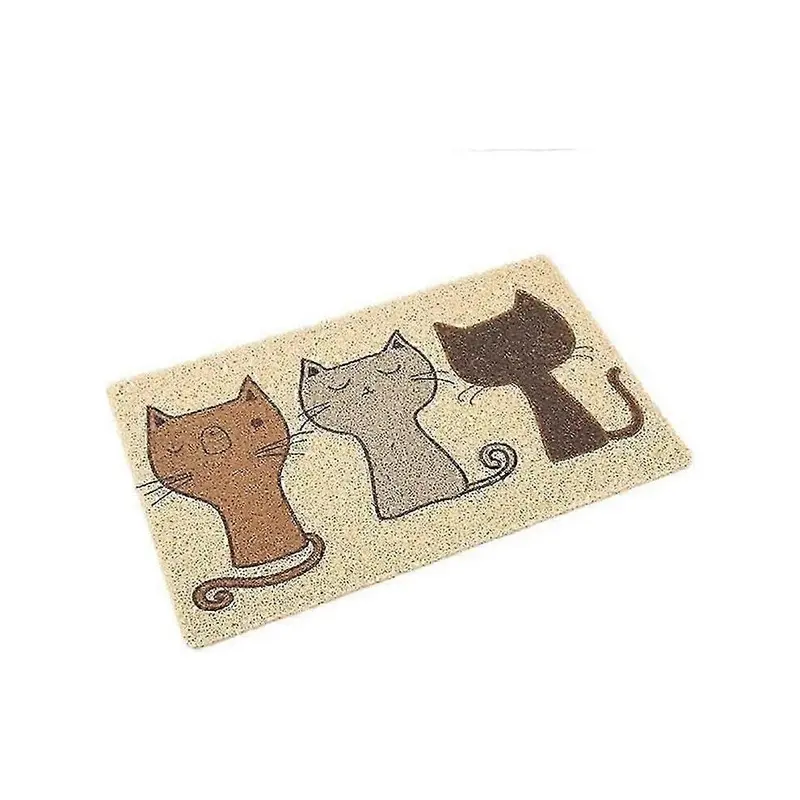 Pvc Cat Litter Mat - Waterproof Non-Slip Feeding Tray For Pet Bowls Size 16